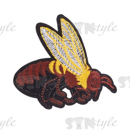 Термоаппликация "Пчелка", размер 90х73 мм фото 1