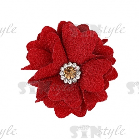 Цветочки декоративные, цвет бордовый, размер 40 мм,  фото 1