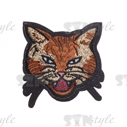 Термоаппликация "Тигр", размер 62х65 мм фото 1