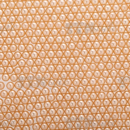 Бусины под жемчуг прибивные, размер 6 мм, цвет бежевый, вес 500 г фото 1