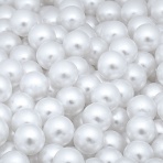 Бусины под жемчуг прибивные, размер 5 мм, цвет белый, вес 500 г фото 3