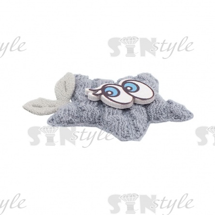 Аппликация 3D "Звездочка", цвет серый, размер 45х45 мм фото 2