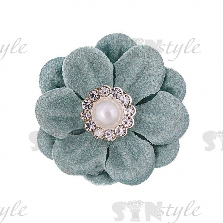 Цветочки декоративные, цвет мятный, размер 25 мм,  фото 1