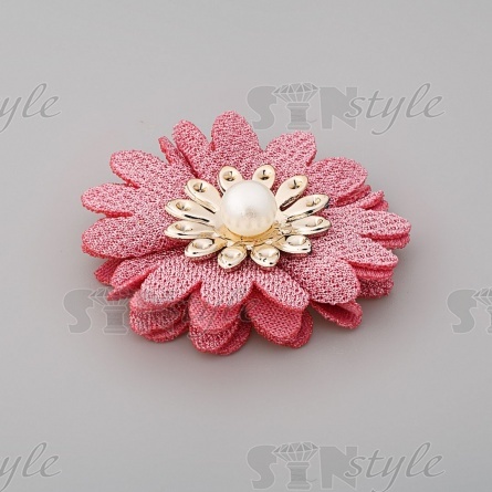 Цветочки декоративные, цвет грязно-розовый, диаметр 45 мм,  фото 2