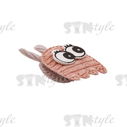 Аппликация 3D "Зайчик", цвет грязно-розовый+серый, размер 23х43 мм фото 2