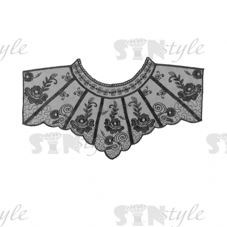 Воротник пришивной кружевной, размер 470х250 мм фото 1