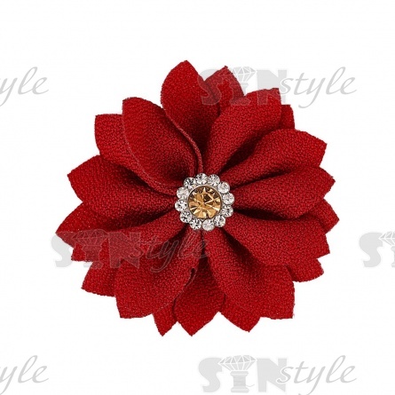 Цветочки декоративные, цвет бордовый, размер 45 мм, фото 1