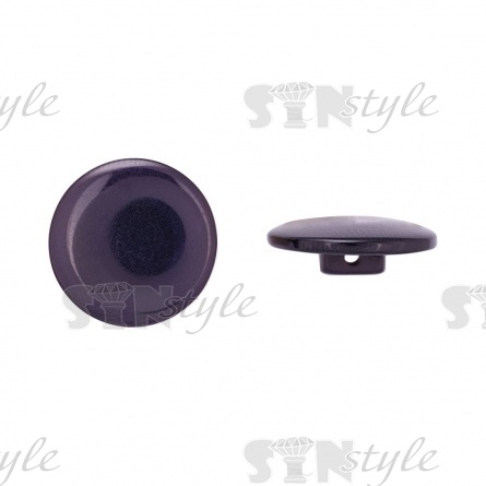 Пуговица пластиковая на ножке, темно-синяя, 32L фото 1