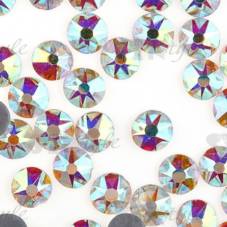 Стразы термоклеевые стеклянные Crystal SS30, цвет радужный (голография), 288 шт/уп фото 2