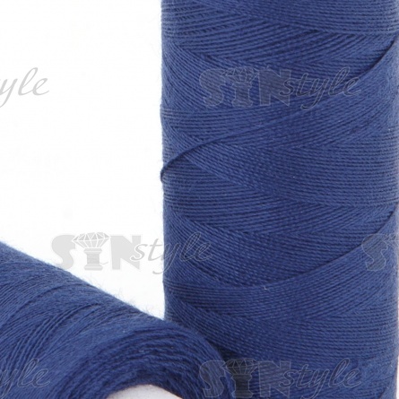 Нитки полиэстер 40/2, цвет №298 (ярко-синий), катушка 400Y фото 2