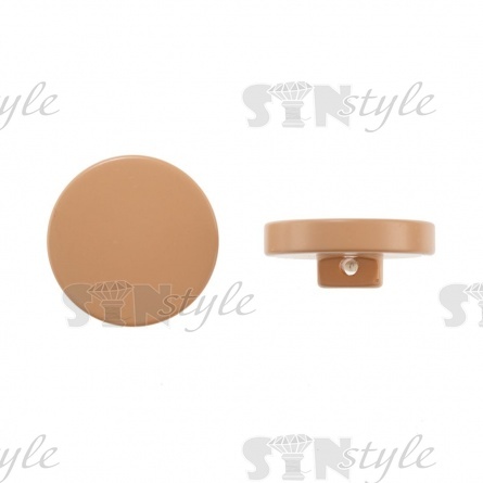 Пуговица пластиковая на ножке, размер 48L, цвет бежевый фото 1