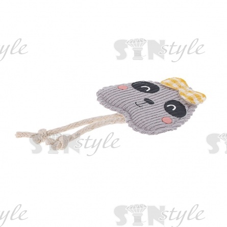 Аппликация 3D "Хомячок", цвет серый, размер 35х60 мм фото 2