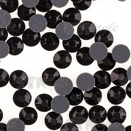 Стразы термоклеевые стеклянные SS20, форма круг, цвет черный, 720 шт/уп фото 2