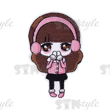 Термоаппликация "Девочка", размер 52х80 мм фото 1