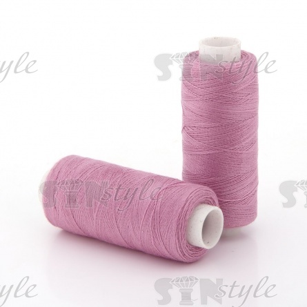 Нитки полиэстер 40/2, цвет №177 (темно-сиреневый), катушка  400Y фото 1