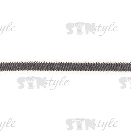 Декоративная тесьма букле с бахромой, цвет черный, ширина 30 мм, намотка 45 ярдов фото 2