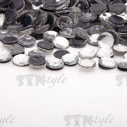 Стразы термоклеевые акриловые SS20, цвет белый прозрачный, 500 гр/уп фото 1