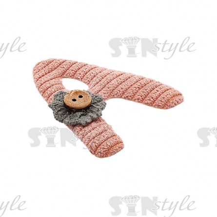 Аппликация 3D "Буква А", цвет грязно-розовый, размер 47х55 мм фото 2