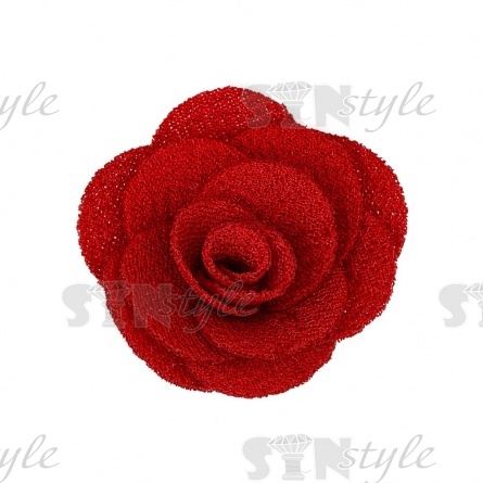 Цветочки декоративные, цвет красный, размер 40 мм, фото 1