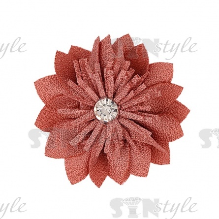 Цветочки декоративные, цвет грязно-розовый, размер 45 мм,  фото 1