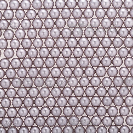 Бусины под жемчуг прибивные, размер 5 мм, цвет светло-серый, вес 500 г   фото 1