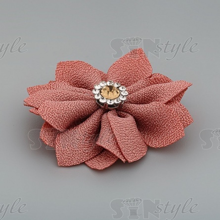 Цветочки декоративные, цвет грязно-розовый, размер 45 мм, фото 2