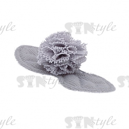 Аппликация 3D "Листики", цвет серый, размер 40х15 мм фото 2