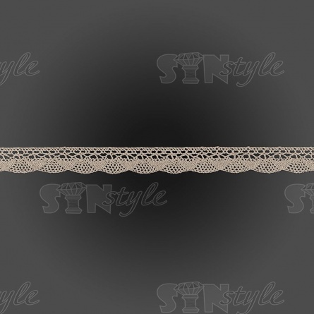 Кружево вязаное плетеное, ширина 20 мм, цвет бежевый, намотка 15 ярдов фото 1