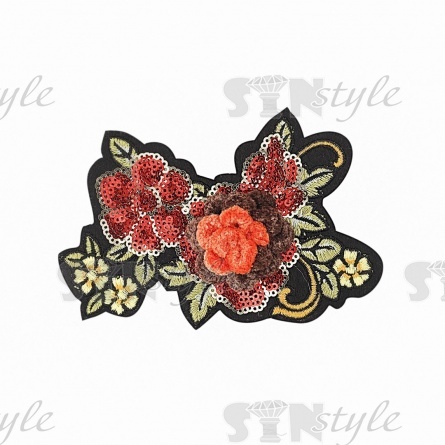 Аппликация пришивная, размер 130х85 мм фото 3