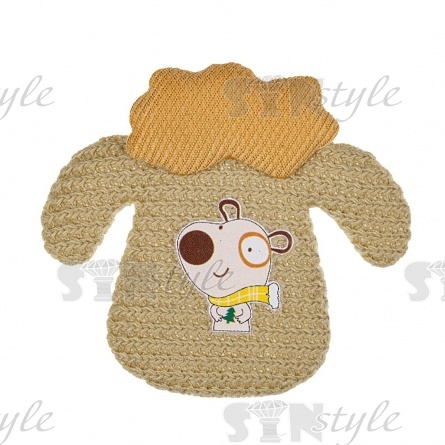 Аппликация 3D "Собачка", цвет фисташковый, размер 50х40 мм фото 1