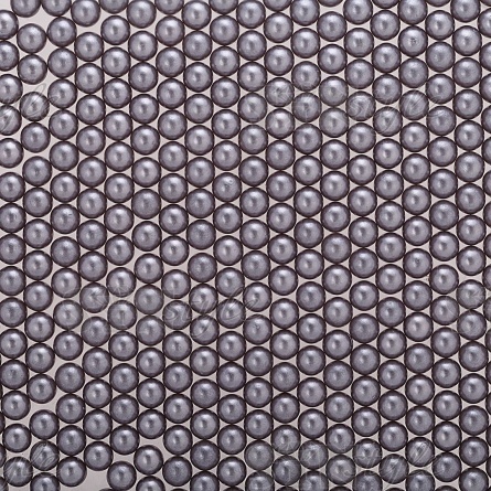 Бусины под жемчуг прибивные, размер 6 мм, цвет серый, вес 500г  фото 1