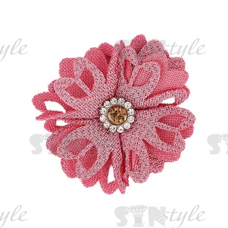 Цветочки декоративные, цвет грязно-розовый, размер 40 мм, фото 1