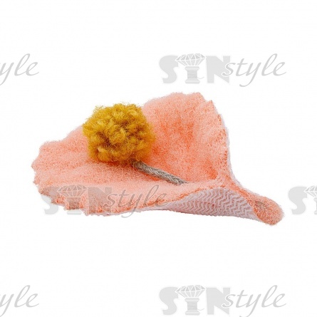 Аппликация 3D "Листочек", цвет грязно-розовый, размер 43х30 мм фото 2