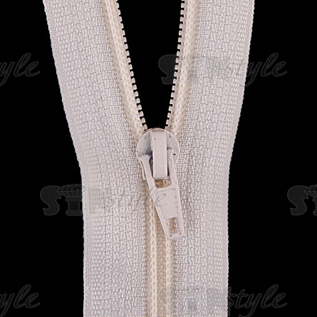 Молиня спираль, тип 5, разьемная, длина 65 см, цвет 306 (светло-бежевый), "простой" бегунок фото 2