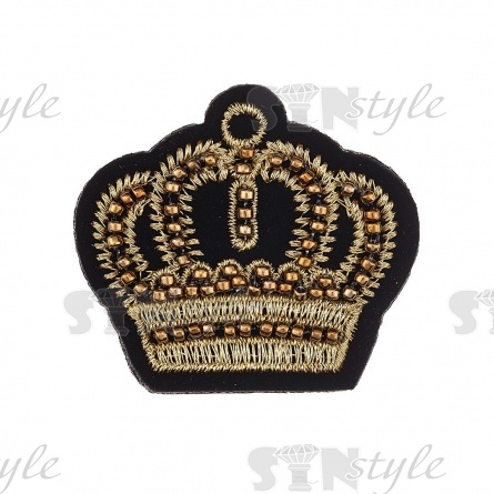 Аппликации с элементами из бисера, размер 47х42 мм фото 1