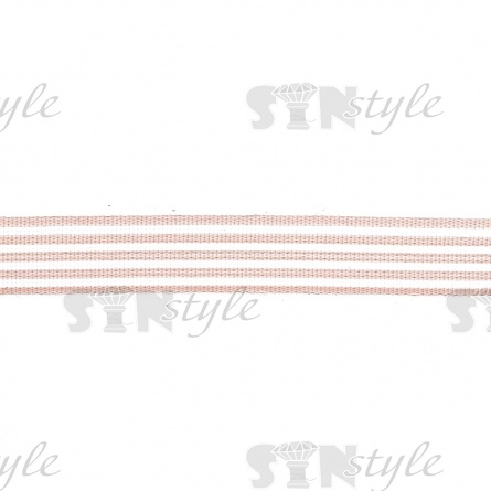 Лента капроновая, ширина 10 мм, намотка 100 ярдов, цвет грязно-розовый фото 2