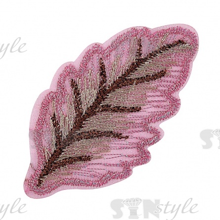 Листочки декоративные, размер 60х30 мм, цвет розовый,  фото 1