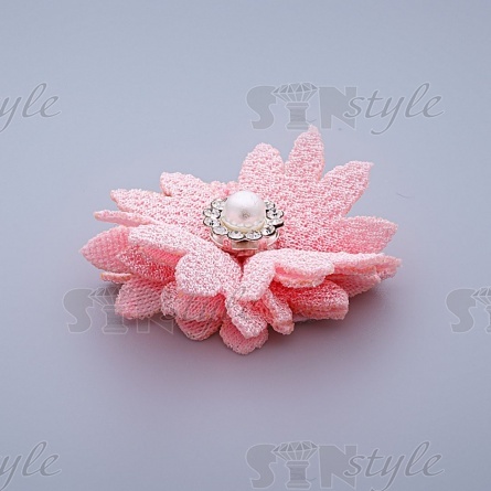 Цветочки декоративные, цвет розовый, размер 35 мм,  фото 2