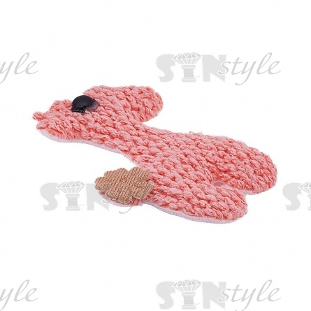 Аппликация 3D "Лошадка", цвет грязно-розовый, размер 45х62 мм фото 2