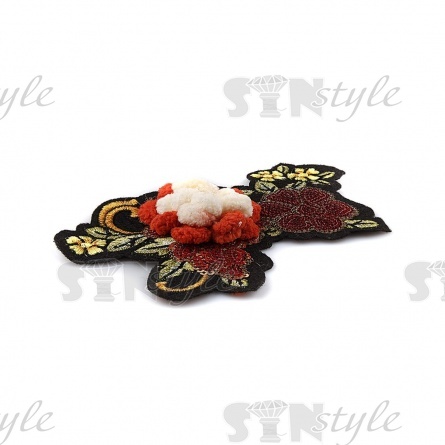 Аппликация пришивная, размер 130х85 мм фото 8