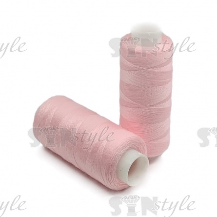 Нитки полиэстер 40/2, цвет №1247 (розовый), катушка 400Y фото 1
