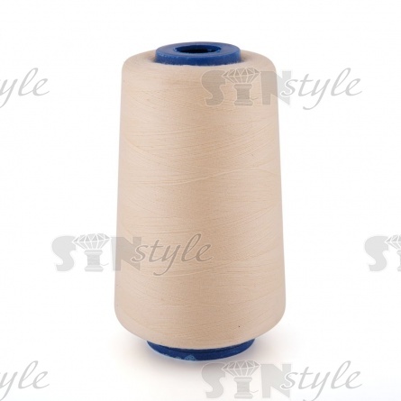 Нитки полиэстер 40/2, цвет №126 (светло-бежевый), 5000Y фото 1