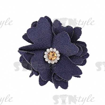Цветочки декоративные, цвет темно-синий, размер 40 мм, фото 1