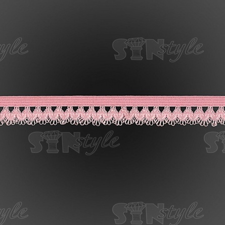 Резинка декоративная, ширина 17 мм, цвет розовый, намотка 20 ярдов фото 2