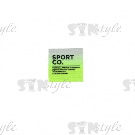 Аппликация пришивная ПВХ, размер 45х45 мм, цвет желтый фото 1