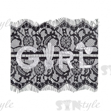 Аппликация кружевная пришивная, размер 230х200 мм фото 1