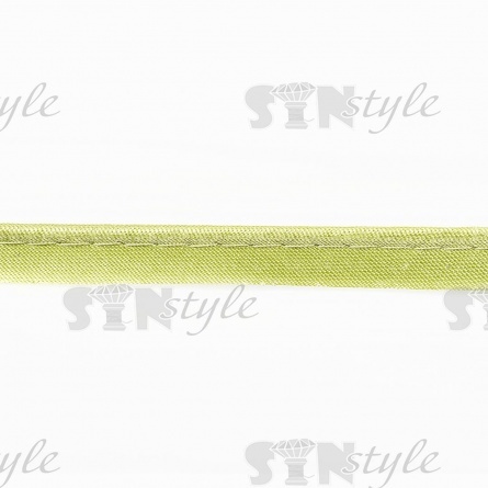 Кант атласный, ширина 10 мм, цвет салатовый (126), намотка 72 ярда фото 2