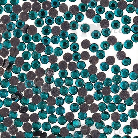 Стразы термоклеевые акриловые SS16, цвет бирюзовый, 20160 шт фото 2