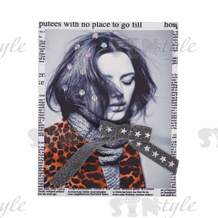 Аппликация текстильная пришивная, размер 200 мм х 250 мм фото 1