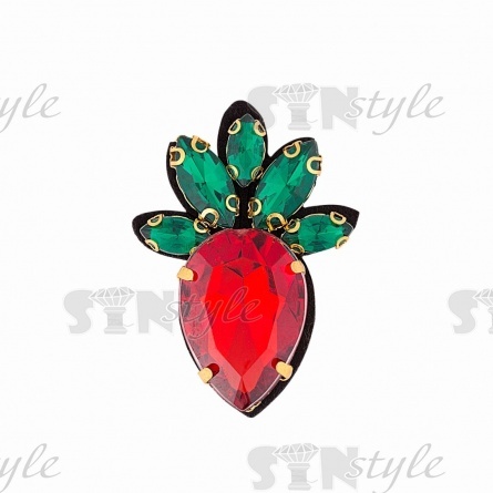 Аппликация с элементами из бисера, размер 30х43 мм фото 1